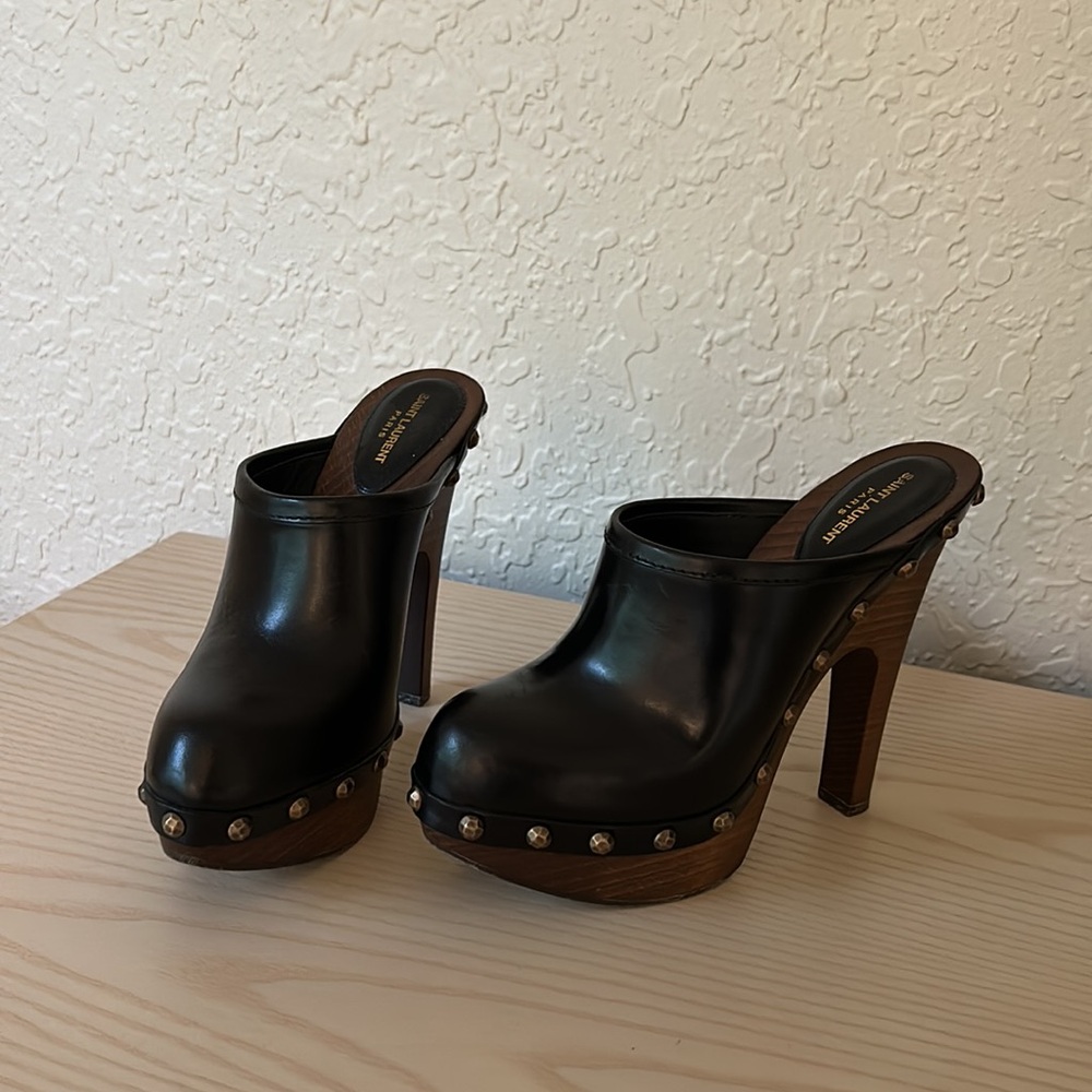 Saint Laurent Camoy Mules Nero 38.5